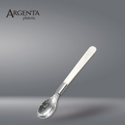 Coffee spoon with mother-of-pearl handle