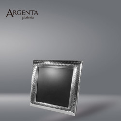 Hammered Square Photo Frame (Xally) – 925 Silver
