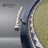 Caña Flecha Tray with Braided Handles in 925 Sterling Silver