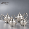 925 Sterling Silver Chased Tea Set