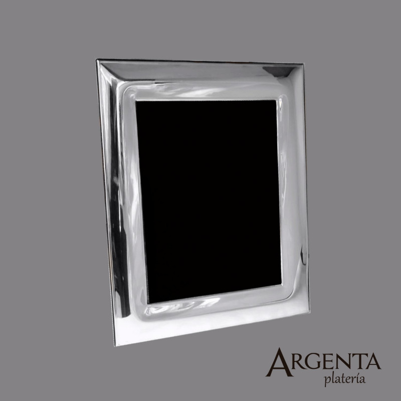 925 Smooth Sterling Silver Picture Frame- Argento