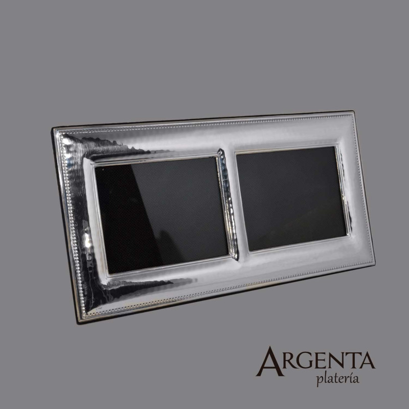 925 Sterling Silver Picture Frame- Panoramic- 2 lights