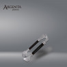 925 Sterling Silver and Macana Wood Ice Tongs