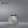 980 Grated Silver Muisca Flower Vase