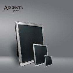 925 Silver Narrow Pearl Photo Frame.