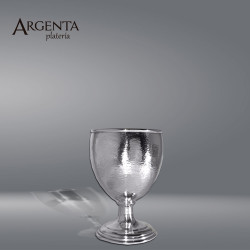 925 Hammered  Sterling Silver Wine Glass