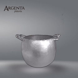 980 Grated Silver Ice bucket  with Threaded Handles