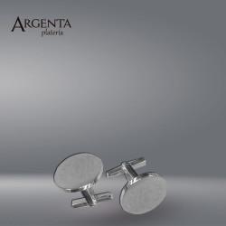 Smooth Round Cufflinks 925 Silver