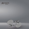 Smooth Round Cufflinks 925 Silver