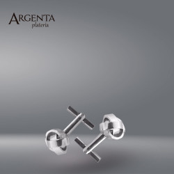 925 Sterling Silver Cufflink- Thick Knot