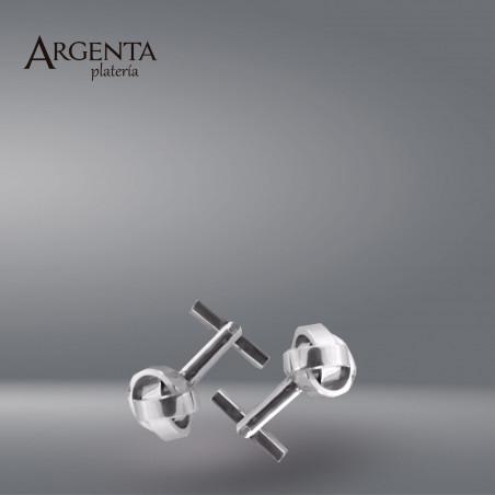 925 Sterling Silver Cufflink- Thick Knot