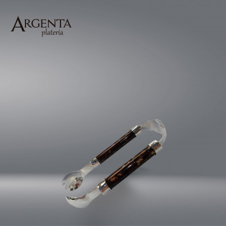 Ice Tongs with Coconut and 925 Sterling Silver