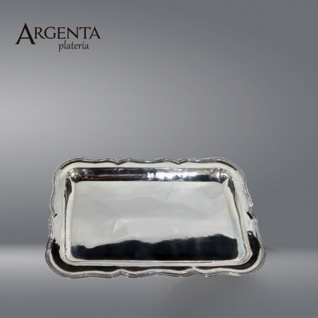 Rectangular English Beveled Tray Silver .925