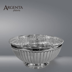 925 Sterling Silver Striped Center