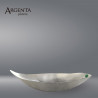 999 Sterling Silver Grated Center with Emerald