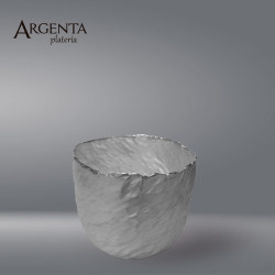 Textured Glass in Grated Sterling Silver Law 999