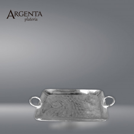 Bandeja Pequeña con Aros en Plata Ley.925