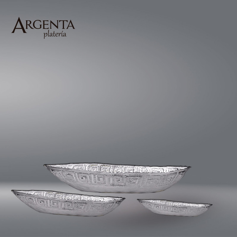 Grated Silver Boat 999